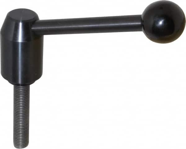J.W. Winco - M16 x 2.0, 28mm Hub Diam, Steel Threaded Stud Adjustable Clamping Handle - Americas Industrial Supply