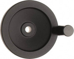 Value Collection - 4.92" Diam, Aluminum Handwheel with Handle - 1.22" Hub Diam - Americas Industrial Supply