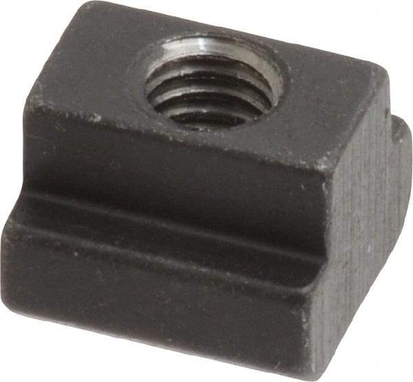 HALDER - M6 Tapped Through T Slot Nut - 7.6mm Slot Width, 13 x 6mm Base Width x Height, 13 x 10mm OAL x Height - Americas Industrial Supply