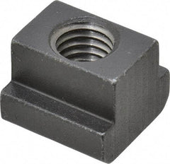 HALDER - M8 Tapped Through T Slot Nut - 9.6mm Slot Width, 15 x 6mm Base Width x Height, 15 x 12mm OAL x Height - Americas Industrial Supply