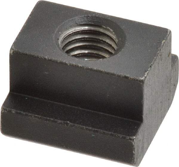 HALDER - M10 Tapped Through T Slot Nut - 13.6mm Slot Width, 22 x 8mm Base Width x Height, 22 x 16mm OAL x Height - Americas Industrial Supply