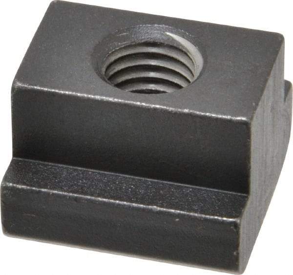 HALDER - M12 Tapped Through T Slot Nut - 17.6mm Slot Width, 28 x 10mm Base Width x Height, 28 x 20mm OAL x Height - Americas Industrial Supply