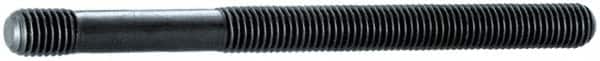 Gibraltar - M10x1.50 100mm OAL Unequal Double Threaded Stud - Alloy Steel, Heat Treated Steel Finish, 75mm Long Thread Length, 13mm Short Thread Length, Metric - Americas Industrial Supply