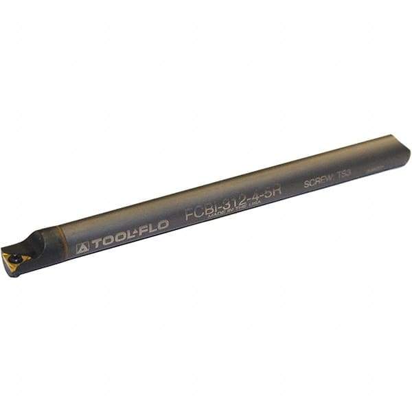 Tool-Flo - 0.3" Min Bore Diam, 4" OAL, 1/4" Shank Diam, FSBI Indexable Boring Bar - TDAB/TDCG Insert, Screw Holding Method - Americas Industrial Supply
