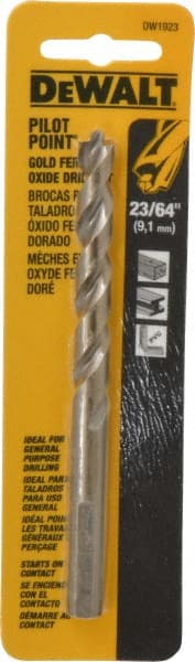 DeWALT - 23/64" Cobalt, 135° Point, Straight Shank Maintenance Drill Bit - Exact Industrial Supply