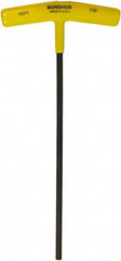 Bondhus - 7/32" Hex, T-Handle Cushion Grip, Hex Key - 9" OAL, Protanium High Torque Steel, Inch System of Measurement - Americas Industrial Supply