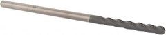 Niagara Cutter - 1/8" Diam, 1" LOC, 4 Flute Solid Carbide Ball End Mill - Diamond Finish, Single End, 3" OAL, 1/8" Shank Diam, Spiral Flute - Americas Industrial Supply