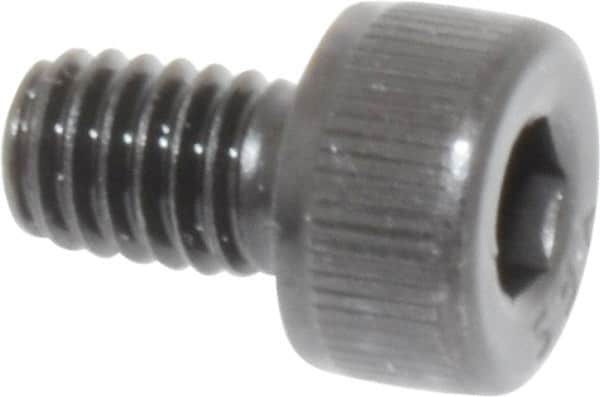 Value Collection - M4x0.70 Metric Coarse Hex Socket Drive, Socket Cap Screw - Grade 12.9 Alloy Steel, Black Oxide Finish, Fully Threaded, 6mm Length Under Head - Americas Industrial Supply