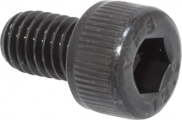 Value Collection - M5x0.80 Metric Coarse Hex Socket Drive, Socket Cap Screw - Grade 12.9 Alloy Steel, Black Oxide Finish, Fully Threaded, 8mm Length Under Head - Americas Industrial Supply