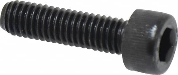 Value Collection - M6x1.00 Metric Coarse Hex Socket Drive, Socket Cap Screw - Grade 12.9 Alloy Steel, Black Oxide Finish, Fully Threaded, 22mm Length Under Head - Americas Industrial Supply
