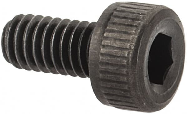 Value Collection - M2.5x0.45 Metric Coarse Hex Socket Drive, Socket Cap Screw - Grade 12.9 Alloy Steel, Black Oxide Finish, Fully Threaded, 5mm Length Under Head - Americas Industrial Supply