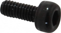 Value Collection - M2.5x0.45 Metric Coarse Hex Socket Drive, Socket Cap Screw - Grade 12.9 Alloy Steel, Black Oxide Finish, Fully Threaded, 6mm Length Under Head - Americas Industrial Supply