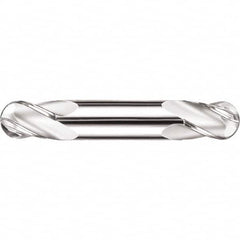 SGS - 9mm Diam, 14mm LOC, 4 Flute Solid Carbide Ball End Mill - Uncoated, Double End, 75mm OAL, 9mm Shank Diam, Spiral Flute - Americas Industrial Supply