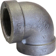 Black 90 ° Elbow: 4″, 300 psi, Threaded Malleable Iron, Black Finish, Class 300