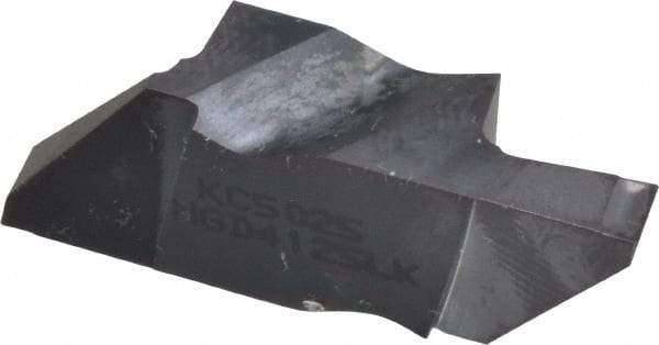 Kennametal - 4125NGD K Grade KC5025, 3.18mm Cutting Width Carbide Grooving Insert - 6.35mm Max Depth of Cut, Left Hand, 0.19mm Corner Radius, TiAlN Finish - Americas Industrial Supply