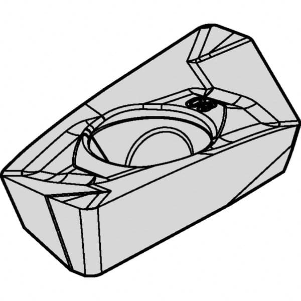 Kennametal - EP1808 GD Grade KCPM40 Carbide Milling Insert - TiAlN/AlCrN Finish, 0.2165" Thick, 1/32" Corner Radius - Americas Industrial Supply