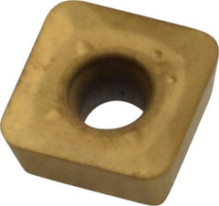 Kennametal - SPCT31254 LD2 Grade KC725M Carbide Milling Insert - TiN/TiCN/TiN Finish, 5/32" Thick, 10mm Inscribed Circle, 1.6mm Corner Radius - Americas Industrial Supply