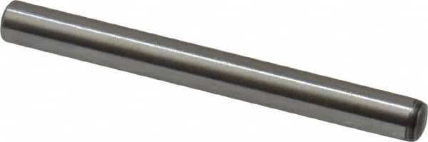 Value Collection - 3mm Diam x 30mm Pin Length Alloy Steel Standard Dowel Pin - C 58-62 Hardness, 3,340 Lb Breaking Strength, 1 Rounded End - Americas Industrial Supply