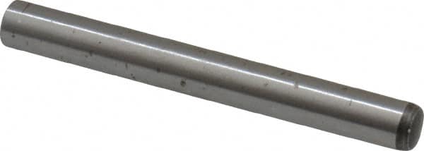 Value Collection - 4mm Diam x 35mm Pin Length Alloy Steel Standard Dowel Pin - C 58-62 Hardness, 5,930 Lb Breaking Strength, 1 Rounded End - Americas Industrial Supply