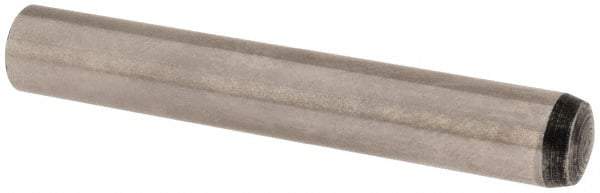 Value Collection - 6mm Diam x 40mm Pin Length Alloy Steel Standard Dowel Pin - C 58-62 Hardness, 13,300 Lb Breaking Strength, 1 Rounded End - Americas Industrial Supply