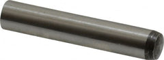 Value Collection - 8mm Diam x 45mm Pin Length Alloy Steel Standard Dowel Pin - C 58-62 Hardness, 23,700 Lb Breaking Strength, 1 Rounded End - Americas Industrial Supply