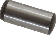 Value Collection - 10mm Diam x 25mm Pin Length Alloy Steel Standard Dowel Pin - C 58-62 Hardness, 37,100 Lb Breaking Strength, 1 Rounded End - Americas Industrial Supply