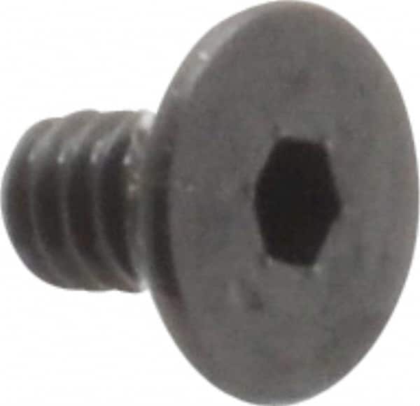 Value Collection - #3-48 UNC Hex Socket Drive, 82° Flat Screw - Alloy Steel, Black Oxide Finish, Fully Threaded, 3/16" OAL - Americas Industrial Supply