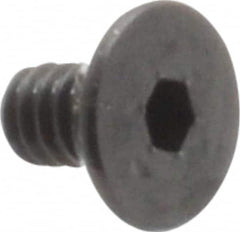 Value Collection - #3-48 UNC Hex Socket Drive, 82° Flat Screw - Alloy Steel, Black Oxide Finish, Fully Threaded, 3/16" OAL - Americas Industrial Supply