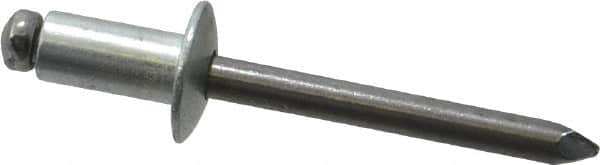 Marson - Button Head Steel Open End Blind Rivet - Steel Mandrel, 0.126" to 1/4" Grip, 1/2" Head Diam, 0.257" to 0.261" Hole Diam, 1/2" Length Under Head, 1/4" Body Diam - Americas Industrial Supply