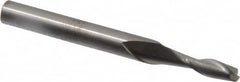 RobbJack - 3/16", 5/8" LOC, 1/4" Shank Diam, 2-1/2" OAL, 2 Flute, Solid Carbide Square End Mill - Single End, Uncoated, Spiral Flute, 30° Helix, Centercutting, Right Hand Cut, Right Hand Flute, Series C8-203 - Americas Industrial Supply