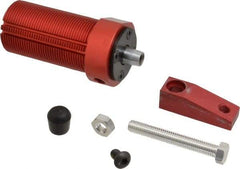 De-Sta-Co - 67 Lb Clamping Force, Left Hand Swing, 31.75mm Total Stroke, Single-Acting Pneumatic Swing Clamp - 1/8 NPT Port, 80.5mm Body Length x 54.1mm Body Width, 1.17 Cu In (Clamp), 1.42 Cu In (Unclamp), 130 Max psi - Americas Industrial Supply
