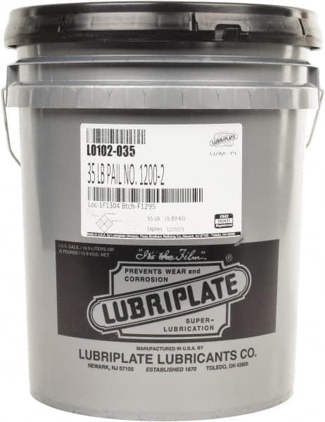 Lubriplate - 35 Lb Pail Lithium Extreme Pressure Grease - Beige, Extreme Pressure & High Temperature, 300°F Max Temp, NLGIG 2, - Americas Industrial Supply