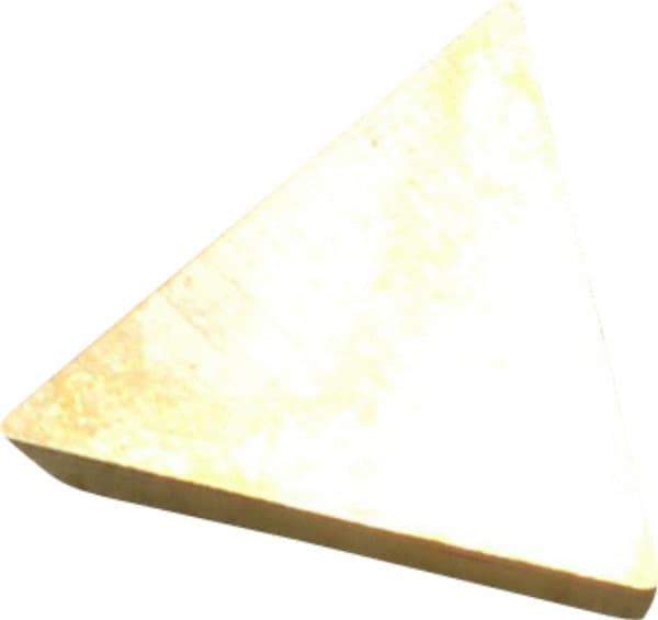 Kennametal - TPG431 Grade KC730 Carbide Turning Insert - TiN Finish, 60° Triangle, 1/2" Inscr Circle, 3/16" Thick, 1/64" Corner Radius - Americas Industrial Supply