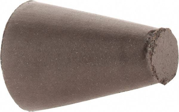 Cratex - 5/8" Max Diam x 1" Long, Taper, Rubberized Point - Medium Grade, Silicon Carbide, 1/4" Arbor Hole, Unmounted - Americas Industrial Supply