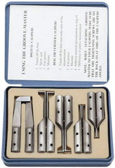 SPI - 6" OAL, Accurate up to 0.001", 0.4, 0.65 & 1mm Wide Flange, Hard Chrome Steel Caliper Attachment Set - 5 Pieces, 10, 16, 25, 32 & 76mm Bore Depth, For Use with 6" Vernier, Dial & Digital Calipers - Americas Industrial Supply
