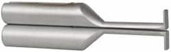 SPI - Accurate up to 0.001", 0.025" Wide Flange, 0.2" Groove Depth, Hard Chrome Steel Caliper Groovemaster - 1 Piece, 1" Bore Depth, For Use with 6" Vernier, Dial & Digital Calipers - Americas Industrial Supply