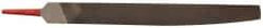 Simonds File - 10" Long, Smooth Cut, Knife American-Pattern File - Double Cut, Tang - Americas Industrial Supply