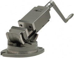 Wilton - 5" Jaw Width, 5" Jaw Opening Capacity, 2-Way Angle Swivel Machine Vise - Manual Operation, 1 Station, 18-13/64" Long x 9-45/64" High x 2" Deep, Alloy Steel - Americas Industrial Supply