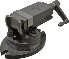 Wilton - 2" Jaw Width, 2" Jaw Opening Capacity, 2-Way Angle Swivel Machine Vise - Manual Operation, 1 Station, 8-29/32" Long x 5" High x 15/16" Deep, Alloy Steel - Americas Industrial Supply