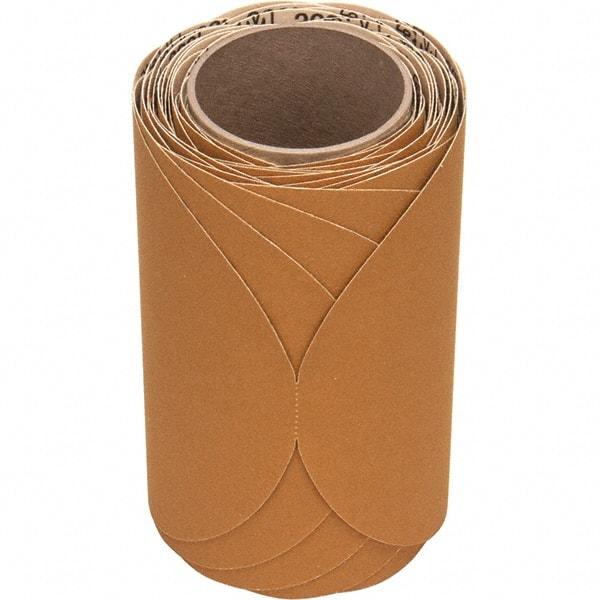 3M - 8" Diam, 150 Grit FEPA, Aluminum Oxide Adhesive PSA Disc - Very Fine Grade, Gold, Paper Backing, Flexible, Use with Random Orbital Sanders - Americas Industrial Supply