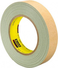 3M - 1" Wide x 10 Yd Long Green Rubber Masking Tape - Series 60894, 33 mil Thick, 25 In/Lb Tensile Strength - Americas Industrial Supply