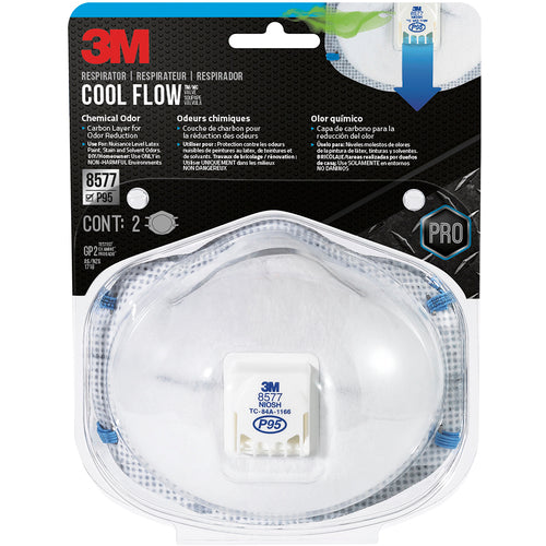 3M Chemical Odor Valved Respirator 8577C2-DC-PS - Americas Industrial Supply