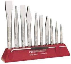 Value Collection - 6-1/2" OAL x 9/32" Blade Width Cross Chisel - 15/32" Stock - Americas Industrial Supply