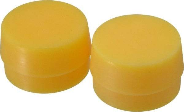 Garland - 2-3/4" Face Diam, Grade Extra Hard, Yellow Hammer Tip/Face - Plastic - Americas Industrial Supply