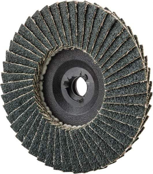 Garryson - 60 Grit, 3" Disc Diam, Type 27 Zirconia Alumina Flap Disc - 20,000 Max RPM, Nylon Backing, Quick Change Type S Attaching System, Coated - Americas Industrial Supply