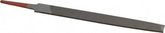 Simonds File - 6" Long, Second Cut, Flat American-Pattern File - Double Cut, Tang - Americas Industrial Supply