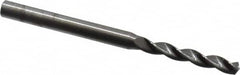 Kennametal - 5/32" 130° Solid Carbide Jobber Drill - Bright Finish, Right Hand Cut, Spiral Flute, Straight Shank, 2.6" OAL, Standard Point - Americas Industrial Supply