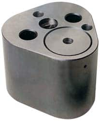 Dayton Lamina - 1-1/4" Shank Diam, 2-3/4" Base Length x 2.72" Base Width x 1-5/8" Base Height, 1/2-13 Thread, Alloy Steel Mold Punch Retainer - 1/4" Dowel Diam, 15/16" Length Between Dowel & Screw, 2" Thread Length, Ball Lock, Heavy Duty (HRT) Series - Americas Industrial Supply