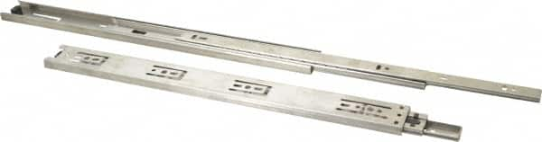 Sugatsune - 15-3/4" Slide Length, 16" Travel Length, Stainless Steel Ball Bearing Slide - 79 Lb Capacity at Full Extension - Americas Industrial Supply