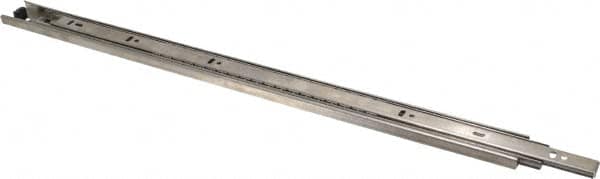 Sugatsune - 21-21/32" Slide Length, 22" Travel Length, Stainless Steel Ball Bearing Slide - 68 Lb Capacity at Full Extension - Americas Industrial Supply